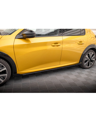 Diffusori minigonne street pro + Flaps Peugeot 208 GT Mk2 (Cod. M-PE2082GTCNC-SD1B+SF1G)
