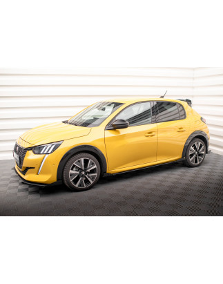 Diffusori minigonne street pro + Flaps Peugeot 208 GT Mk2 (Cod. M-PE2082GTCNC-SD1B+SF1G)