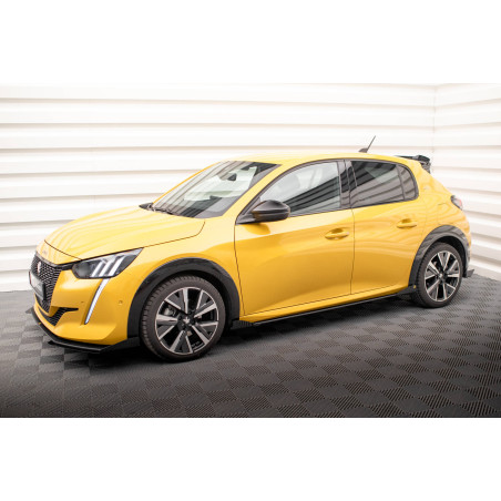 Diffusori minigonne street pro + Flaps Peugeot 208 GT Mk2 (Cod. M-PE2082GTCNC-SD1B+SF1G)