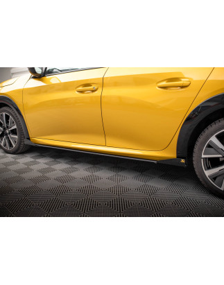 Diffusori minigonne street pro + Flaps Peugeot 208 GT Mk2 (Cod. M-PE2082GTCNC-SD1B+SF1G)