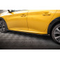 Diffusori minigonne street pro + Flaps Peugeot 208 GT Mk2 (Cod. M-PE2082GTCNC-SD1B+SF1G)
