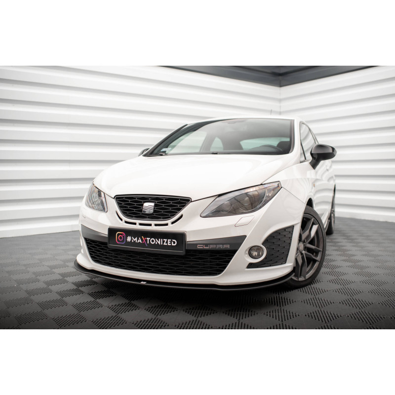 SPLITTER ANTERIORE street pro Seat Ibiza Cupra Sport Coupe Mk4 (Cod. M-SEIB4SCCNC-FD1B)
