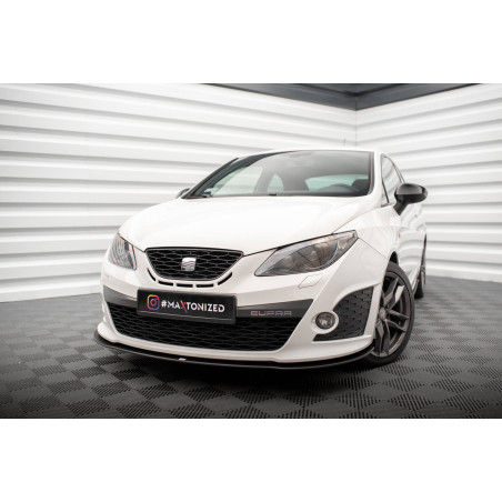 SPLITTER ANTERIORE street pro Seat Ibiza Cupra Sport Coupe Mk4 (Cod. M-SEIB4SCCNC-FD1B)