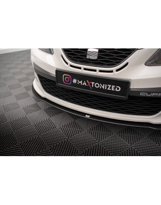 SPLITTER ANTERIORE street pro Seat Ibiza Cupra Sport Coupe Mk4 (Cod. M-SEIB4SCCNC-FD1B)