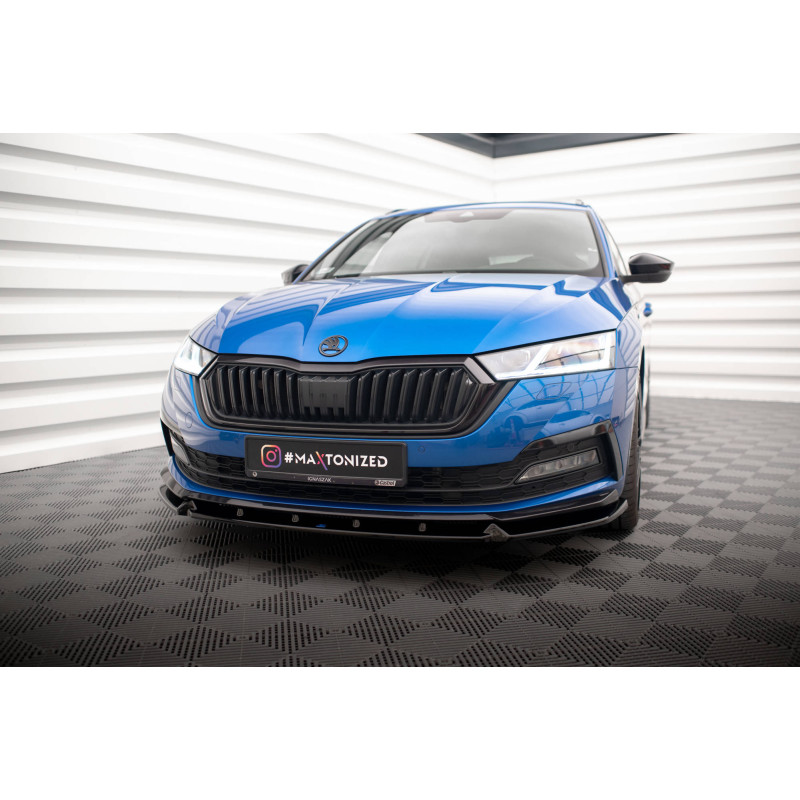 SPLITTER ANTERIORE V.1 Skoda Octavia Sportline Mk4 (Cod. M-SK-OC-4-SL-K-FD1G)