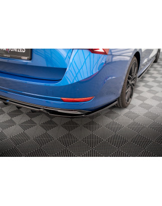 Splitter posteriore (con barre verticali) Skoda Octavia Sportline Mk4 (Cod. M-SK-OC-4-SL-K-RD1G+RD2G
