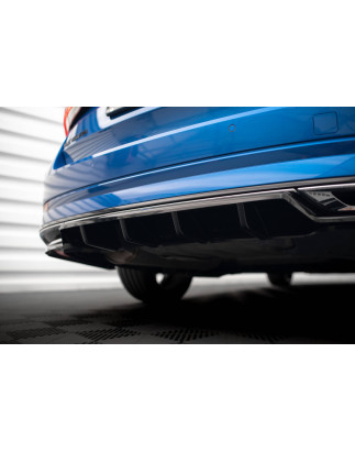 Splitter posteriore (con barre verticali) Skoda Octavia Sportline Mk4 (Cod. M-SK-OC-4-SL-K-RD1G+RD2G