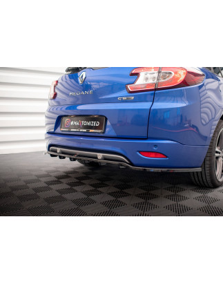Splitter posteriore (con barre verticali) Renault Megane GT Line Grandtour Mk3 Facelift (Cod. M-RE-M