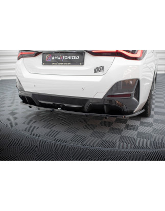Splitter posteriore (con barre verticali) V.1 BMW i4 M-Pack G26 (Cod. M-BM-I4-G26-MPACK-RD1G+RD3G)