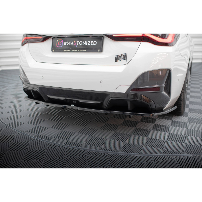 Splitter posteriore (con barre verticali) V.1 BMW i4 M-Pack G26 (Cod. M-BM-I4-G26-MPACK-RD1G+RD3G)