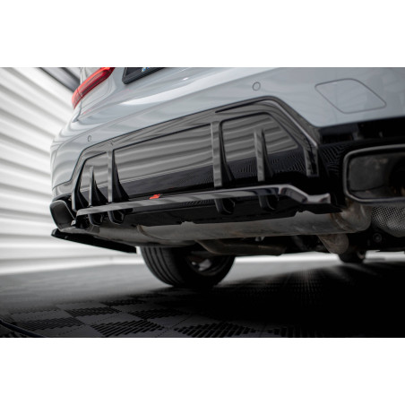 Splitter posteriore (con barre verticali) V.1 BMW M340i G20 / G21 Facelift (Cod. M-BM-3-20F-M-RD1G+R