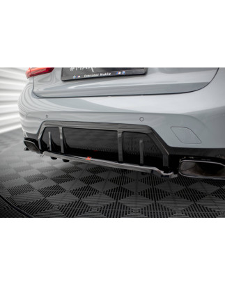 Splitter posteriore (con barre verticali) V.1 BMW M340i G20 / G21 Facelift (Cod. M-BM-3-20F-M-RD1G+R