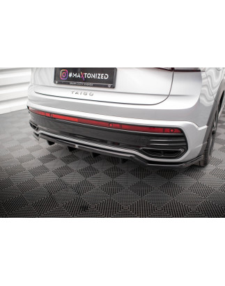 Splitter posteriore (con barre verticali) Volkswagen Taigo R-Line Mk1 (Cod. M-VW-TA-1-RLINE-RD1G+RD2