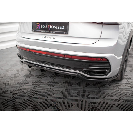 Splitter posteriore (con barre verticali) Volkswagen Taigo R-Line Mk1 (Cod. M-VW-TA-1-RLINE-RD1G+RD2