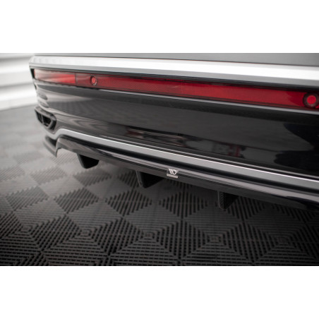 Splitter posteriore (con barre verticali) Volkswagen Taigo R-Line Mk1 (Cod. M-VW-TA-1-RLINE-RD1G+RD2