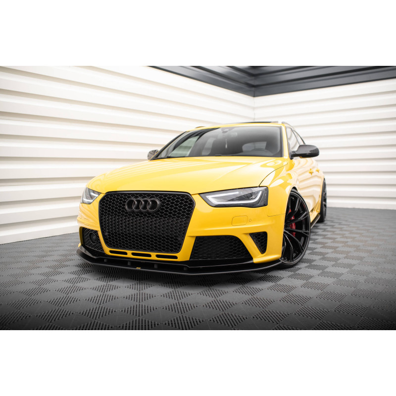 SPLITTER ANTERIORE street pro Audi RS4 B8 (Cod. M-AURS4B8CNC-FD1B)