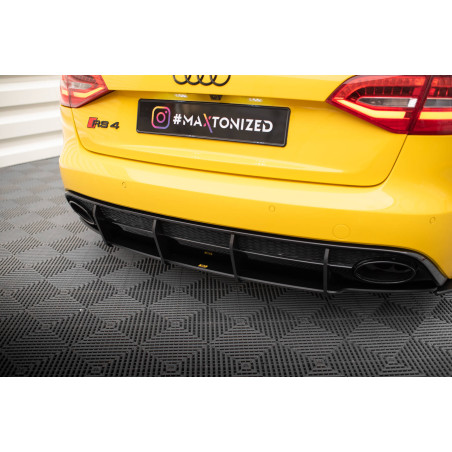 DIFFUSORE POSTERIORE street pro Audi RS4 B8 (Cod. M-AURS4B8CNC-RS1B)