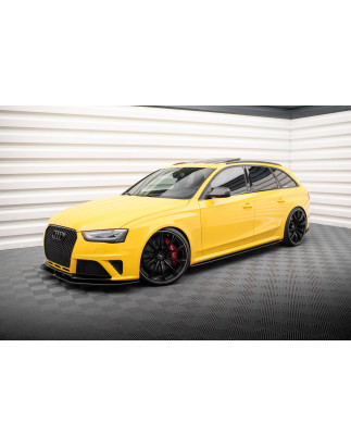 Diffusori minigonne street pro Audi RS4 B8 (Cod. M-AURS4B8CNC-SD1B)