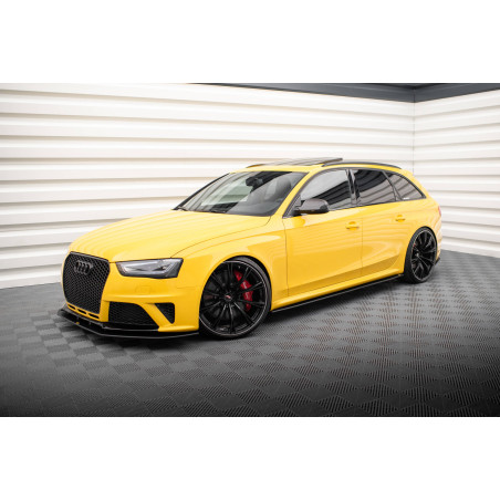 Diffusori minigonne street pro Audi RS4 B8 (Cod. M-AURS4B8CNC-SD1B)