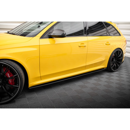 Diffusori minigonne street pro Audi RS4 B8 (Cod. M-AURS4B8CNC-SD1B)
