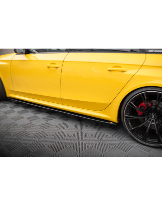 Diffusori minigonne street pro Audi RS4 B8 (Cod. M-AURS4B8CNC-SD1B)