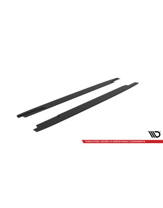 Diffusori minigonne street pro Audi RS4 B8 (Cod. M-AURS4B8CNC-SD1B)