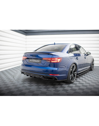 Splitter posteriore (con barre verticali) Audi A4 Competition B9 (Cod. M-AU-A4-B9-COMP-RD1G+RD2G)