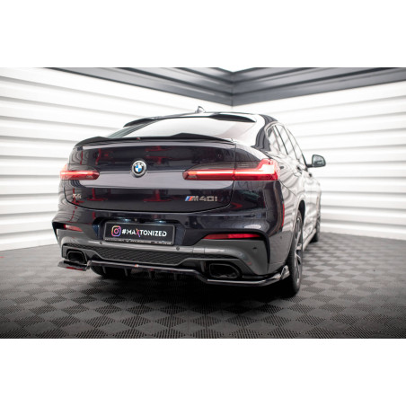 Splitter posteriore (con barre verticali) V.2 BMW X4 M40i G02 (Cod. M-BM-X4-02-MPACK-RD2G+RD3G)