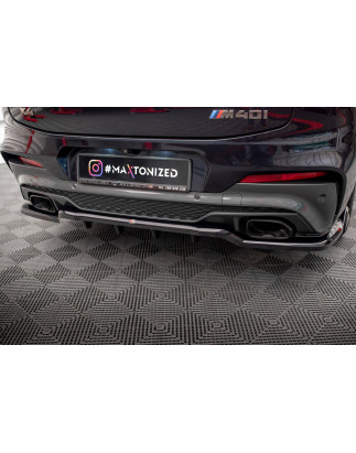 Splitter posteriore (con barre verticali) V.2 BMW X4 M40i G02 (Cod. M-BM-X4-02-MPACK-RD2G+RD3G)
