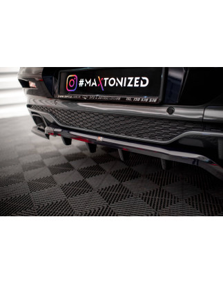 Splitter posteriore (con barre verticali) V.2 BMW X4 M40i G02 (Cod. M-BM-X4-02-MPACK-RD2G+RD3G)