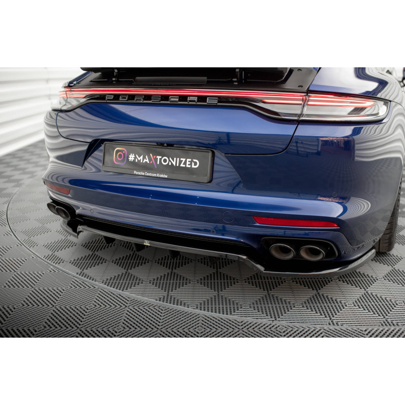 Splitter posteriore (con barre verticali) Porsche Panamera E-Hybrid 971 Facelift (Cod. M-PO-PA-971F-