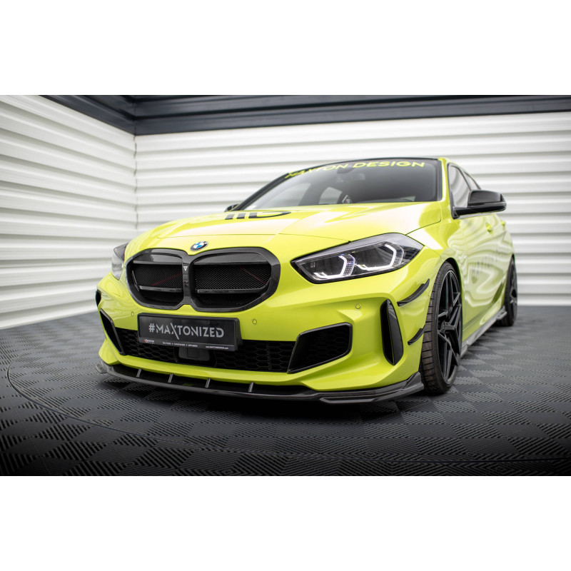 Splitter anteriore in fibra di carbonio  BMW 1 M-Pack / M135i / 128ti F40 (Cod. M-CF-BM-1-40-M-FD1-2