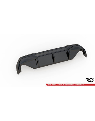 Diffusore posteriore in fibra di carbonio  V.1 + Milltek Sport scarico BMW 1 F40 M135i (Cod. M-CF-BM