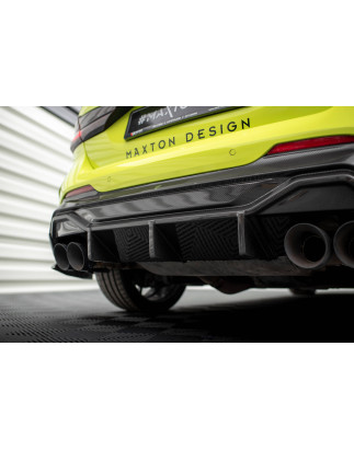 Diffusore posteriore in fibra di carbonio  V.1 + Milltek Sport scarico BMW 1 F40 M135i (Cod. M-CF-BM