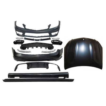 Kit Estetico Mercedes W204 2007-2013 Look AMG Cofano (Cod. E-TCM007710078101020159)
