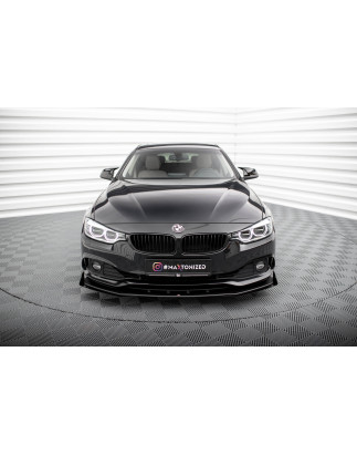 SPLITTER ANTERIORE street pro + Flaps BMW 4 Gran Coupe F36 (Cod. M-BM4F36GCCNC-FD1B+FSF1G)