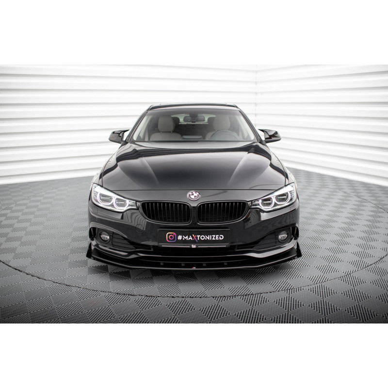 SPLITTER ANTERIORE street pro + Flaps BMW 4 Gran Coupe F36 (Cod. M-BM4F36GCCNC-FD1B+FSF1G)