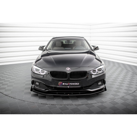 SPLITTER ANTERIORE street pro + Flaps BMW 4 Gran Coupe F36 (Cod. M-BM4F36GCCNC-FD1B+FSF1G)