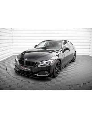 SPLITTER ANTERIORE street pro + Flaps BMW 4 Gran Coupe F36 (Cod. M-BM4F36GCCNC-FD1B+FSF1G)