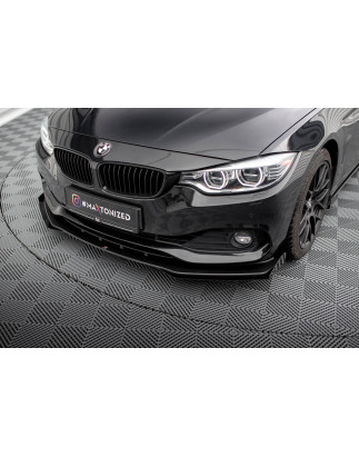 SPLITTER ANTERIORE street pro + Flaps BMW 4 Gran Coupe F36 (Cod. M-BM4F36GCCNC-FD1B+FSF1G)