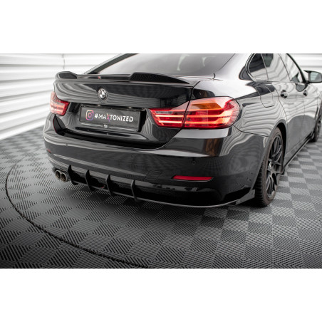 Splitters posteriori laterali Street Pro + Flaps BMW 4 Gran Coupe F36 (Cod. M-BM4F36GCCNC-RS1B+RSF1G