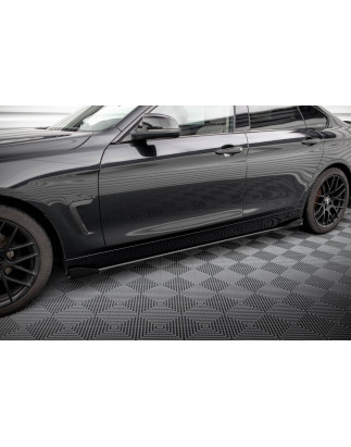 Diffusori minigonne street pro + Flaps BMW 4 Gran Coupe F36 (Cod. M-BM4F36GCCNC-SD1B+SF1G)