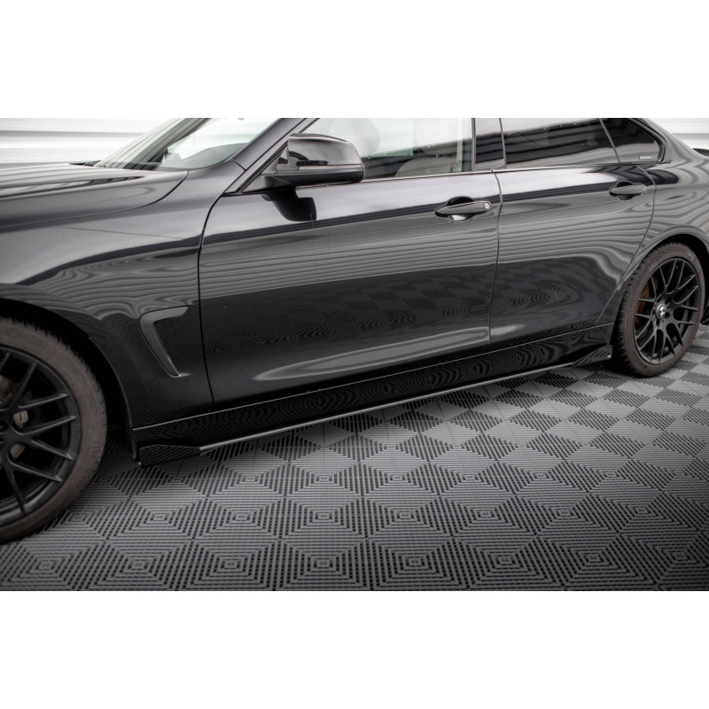 Diffusori minigonne street pro + Flaps BMW 4 Gran Coupe F36 (Cod. M-BM4F36GCCNC-SD1B+SF1G)