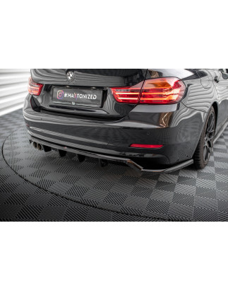 Splitter posteriore (con barre verticali) BMW 4 Gran Coupe F36 (Cod. M-BM-4-F36-GC-RD1G+RD2G)