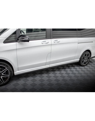 Diffusori minigonne V.1 Mercedes-Benz V-Class Extra Long AMG-Line W447  (Cod. M-ME-V-447F-AMGLINE-XL