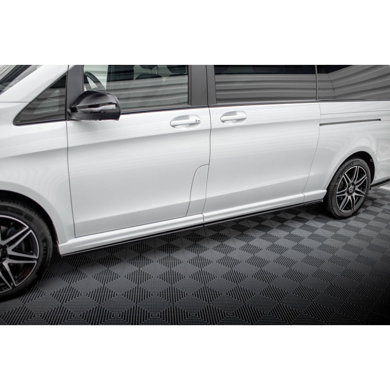 Diffusori minigonne V.1 Mercedes-Benz V-Class Extra Long AMG-Line W447  (Cod. M-ME-V-447F-AMGLINE-XL