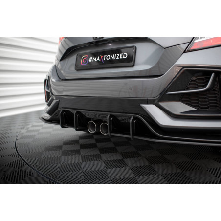 Splitters posteriori laterali Street Pro V.1 Honda Civic Sport Mk 10 Facelift (Cod. M-HOCI10SPORTCNC