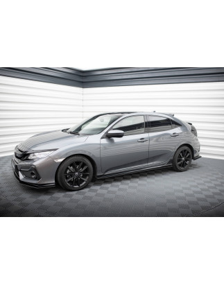 Diffusori minigonne street pro Honda Civic Sport Mk 10 (Cod. M-HOCI10SPORTCNC-SD1B)