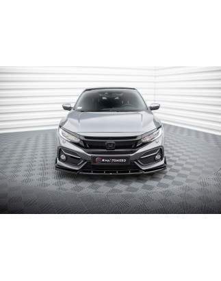 SPLITTER ANTERIORE + Flaps Honda Civic Sport Mk 10 (Cod. M-HO-CI-10-SPORT-FD1G+FSF1B)