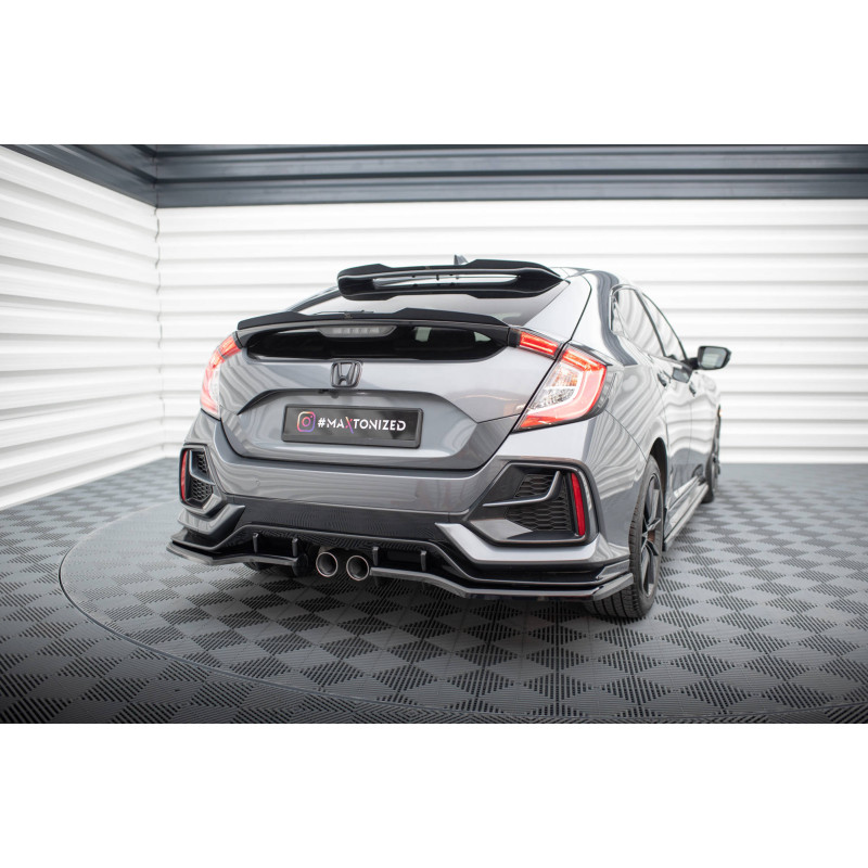 Splitter posteriore V.1 (con barre verticali) Honda Civic Sport Mk 10 Facelift (Cod. M-HO-CI-10-SPOR